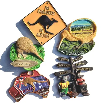 3d Rășină Magneți de Frigider Cangur Semn Rutier Australia Suveniruri Turistice Magneți pentru Frigidere Acasă Decorare Accesorii Cadou