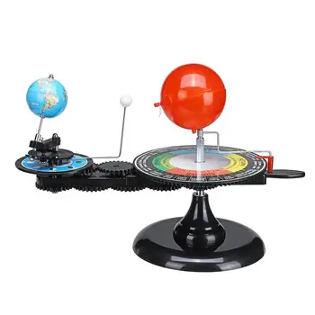 Modelul Sistemului Solar Diy Glob Pământ, Soare, Lună Orbital Planetariu Educativ Pentru Copil Copil Jucărie Astronomie Kit De Știință De Predare