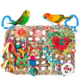 Păsări Colorate căutarea hranei Jucării Alpinism Net Musca-rezistent la Papagal Mărunțirea Perete, Jucării de ros, Consumabile pentru animale de Companie