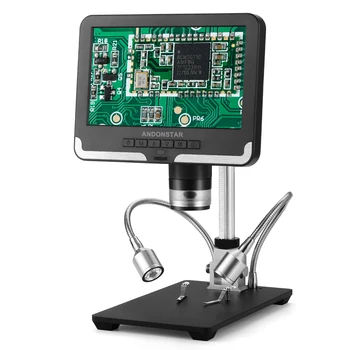 Andonstar Microscop Digital pentru Adulți Lipit AD206 1080P Lipit Microscop pentru Telefon Ceas de Reparatii SMD/SMT Negru&Alb