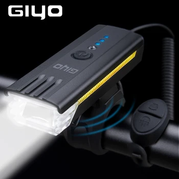 GIYO 1200mAh Biciclete Lumina cu Corn USB Reîncărcabilă Bicicleta Lanterna Impermeabilă Ciclism Faruri de Drum MTB Ghidon Lumina 0