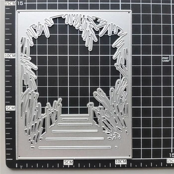 Dreptunghi de Flori de Frontieră Tăiere de Metal Moare DIY Scrapbooking Relief Hârtie Cadru Timbre Meserii Șablon Mucegai Șabloane Instrumente 0