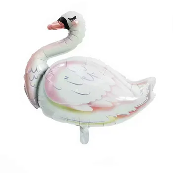 1 buc White Swan Animale din Baloane Baloane Folie Nunta, Decoratiuni Petrecere, Decoratiuni Consumabile Copil de Dus Decor Globos