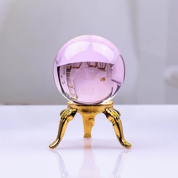 Mini Drăguț Glob De Cristal Din Asia Naturale Rare Minge Magică De Vindecare Sfera De Cuarț Bile De Cristal Meșteșug Decor