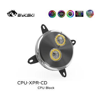 Bykski CPU cooler de Apă Bloc de Răcire cu Lichid pentru procesor Intel 115X 1366 2011 2066 Negru/Argintiu RBW(5V)/RGB(12V) CPU-XPR-CD