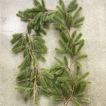 Artificiale Plante Verzi 2023 Anul Nou Ghirlanda De Crăciun Coroane De Flori Petrecere Acasă Decorare Copac De Pin Rattan Agatat Ornament Pentru Copii