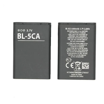 10buc/lot BL-5CA BL5CA Telefon, Acumulator Pentru Nokia 1110 1111 1112 1200 2310 5130XM 7600 E60 N70 5030 C2-00 C2-01 X2-01
