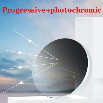 Vazrobe Progresivă+fotocromatică Ochelari Lentile Multifocale 1.56 1.61 1.67 Anti Blue Light cu Schimbare de Culoare în Soare, Lentile de Rășină