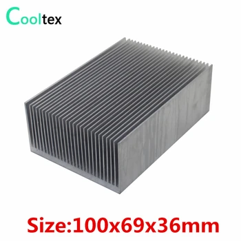100x69x36mm Aluminiu Radiator radiator radiator pentru Electronice Amplificator de Putere Cip VGA RAM CONDUS COOLER de racire