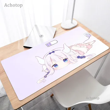 Kanna Drăguț Mouse Pad Anime Mari Mousepad Gamer Calculator Kawaii Tastaturi Masă Roz Mat Kawaii Birou pentru Fete Adolescente pentru Dormitor 1