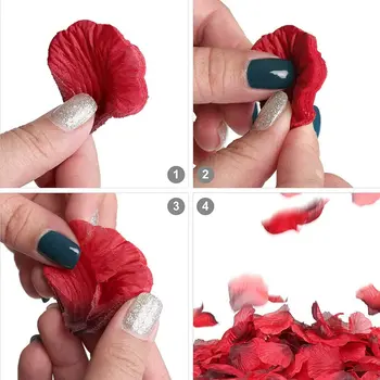 100buc/Lot Artificiale Petale de Trandafir DIY Flori Artificiale Decoratiuni de Nunta Ziua Îndrăgostiților Dotari Mini Mătase Petală de Trandafir