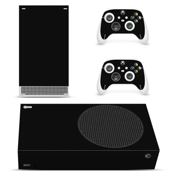 Negru Stil Xbox Seria S de Piele Autocolant pentru Console & 2 Controlere Decal Vinil de Protecție Piei de Stil 1