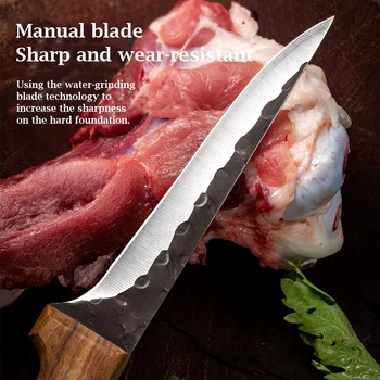 Chef-Cutit Pentru Dezosat Oțel Inoxidabil Cuțit De Pește Bucătărie Os Carnea De Pește, Sushi Cutit Legume De Tăiere Manual Forjat Cuțit De Măcelar 0