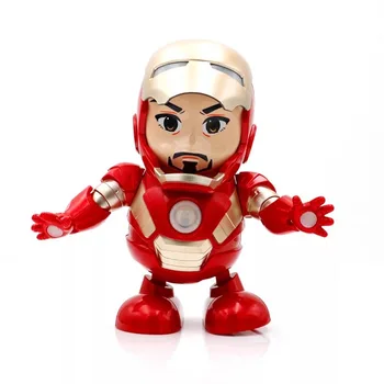 Dans Iron Man figurina Jucarie Lanterna LED-uri cu Sunet Avengers Ironman Erou Jucărie Electronică DS49