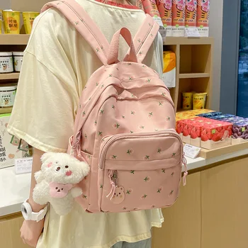 Drăguț Japoneză Stil Harajuku Mini Rucsac femeii de Moda Tesatura imprimata Multifunctionala Geanta de Umar de Fata e Mic Sac de Școală