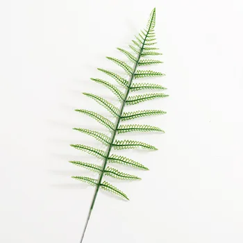 Simulare de ramuri de pin Fern leaf plastic accesorii decorative artificiale de frunze verzi de plante decor acasă de Crăciun