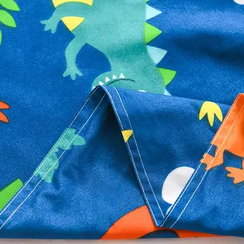 Poliester Carpetă Acopere Desene Animate Pilote Acoperi Dinozaur Model Regina Complet Singur Twin Mângâietor Pătură Caz, Copii Adulți Acasă 2021