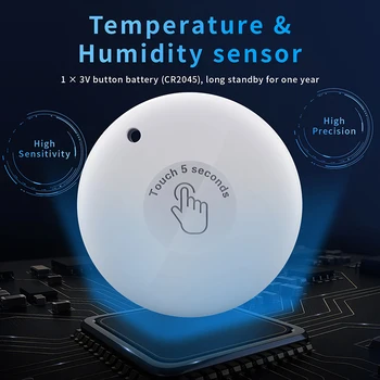 TUYA Bluetooth Digital cu Statie Meteo, piscină Interioară și în aer liber Temperatură și Umiditate Metru Senzor de Ecartament Termometru Higrometru