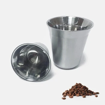 De Vânzare la cald 1buc cani Magic Espresso din Oțel Inoxidabil Dolce gusto Perete Dublu Termo capsula de cafea ceasca de Bucatarie Accesorii pentru Instrumente 3
