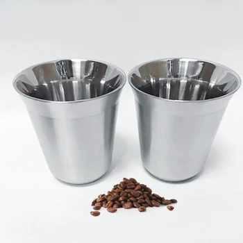 De Vânzare la cald 1buc cani Magic Espresso din Oțel Inoxidabil Dolce gusto Perete Dublu Termo capsula de cafea ceasca de Bucatarie Accesorii pentru Instrumente 4