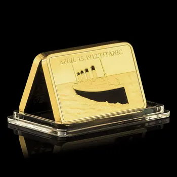 United Kindom Titanic De Colectie Placat Cu Aur De Suveniruri Monede De Colecție De Artă Cadou Creativ Copia Monedă Comemorativă