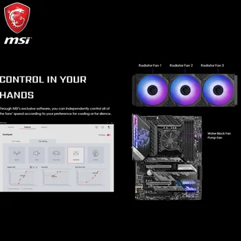 MSI MPG CORELIQUID K360 V2 Apă de Răcire a Răcitorului de 60mm ARGB Orbire Fan EDITION Cu Cristal Rece Cap Suporta Si Procesoare AMD