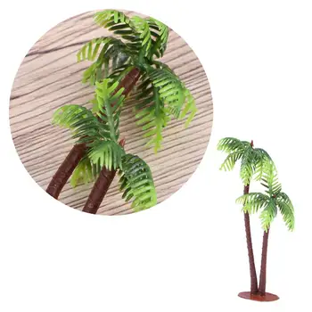 5Pcs Plastic de nucă de Cocos Palmier in Miniatura Ghivece de Plante Bonsai Ambarcațiuni Micro Peisaj DIY Decor