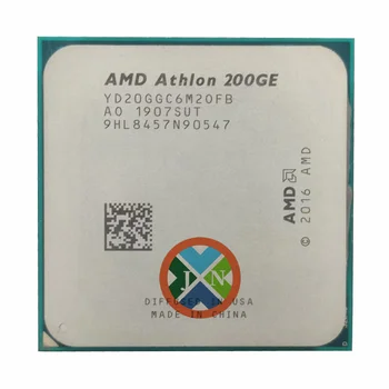 AMD Athlon 200GE X2 200GE 3.2 GHz Dual-Core, Quad-Thread CPU Gamer Procesor Socket AM4 RAM DDR4 14NM Procesor de 65W