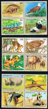 12 BUC,UN0038,1995,Animale pe cale de dispariție,Animale de Timbru,Timbru de Colecție,de Inalta calitate superioară,foarte Original