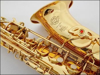 Super SAS-802 Înaltă Calitate Alto Eb Saxofon Alamă de Aur Lac Sax Performanță Instrument Muzical Cu Accesorii
