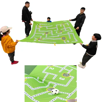 Grădină în aer liber Joc Labirint Pânză Distracție Petrecere de Familie Recuzită pentru Grădiniță Copil Adult Activitate Multiplayer Cooperativ în Interior Jucărie 2
