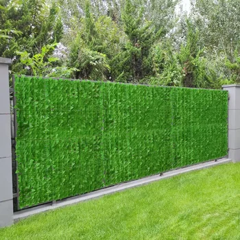 Plante artificiale Ivy Gard de Intimitate Ecran 118x19.7in Hedge Gard Verde Frunze de Perete Ecran de Fundal Decorativ pentru Gradina Decor