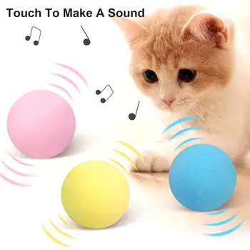Eva Interactive Jucărie Pisica Smart Touch Simula Sunetul Mingea Catnip Jocuri De Formare Pisica Accesorii Consumabile Pentru Animale De Companie Lucruri Interesante 1
