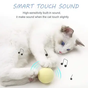 Eva Interactive Jucărie Pisica Smart Touch Simula Sunetul Mingea Catnip Jocuri De Formare Pisica Accesorii Consumabile Pentru Animale De Companie Lucruri Interesante 5