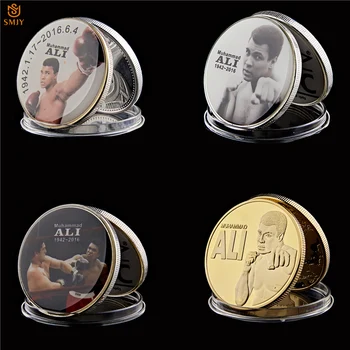4buc/set statele UNITE ale americii WBC Box Campion Mondial la box Muhammad Ali Plin de Argint/Aur Monedă Comemorativă Valoarea Setată Token
