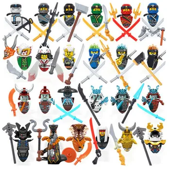 24buc/Set Ninjaing Masters de Spinjitzu Jay, Cole Kai, Zane Lloyd Mini Papusa Figura Bloc Caramida Copil Jucărie Pentru Copii Cadouri