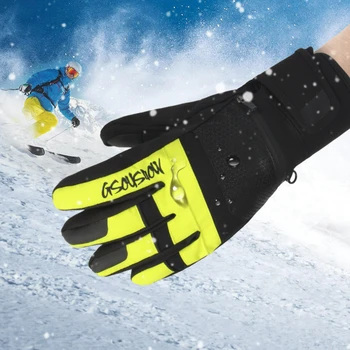 Pentru adulți Mănuși de Schi Femei Durabil și rezistent la apă Profesionale Snowboard Mănuși cu Zăpadă Carte de Buzunar Cald Cinci degete Mănuși de Echitatie 0
