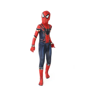 Noi Miles Morales Departe De Casă Cosplay Costum Zentai Spiderman Costum de super-Erou Costum de Spandex Costum pentru Copii Personalizate