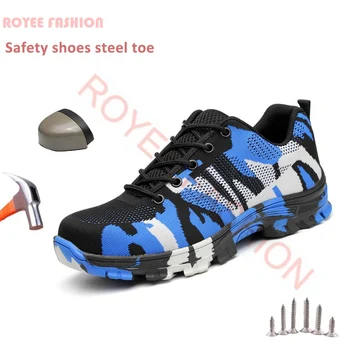 2023 Indestructibil Pantofi Barbati bombeu metalic Securitatea muncii Pantofi Adidași de Protecție Steel toe Pantofi Cizme Femei Pantofi de Lucru zapatos
