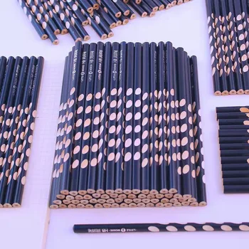 10buc Groove Triunghi din Lemn Creion HB Corectarea Posturii Creion Școală Papetărie de Birou Examen Profesional Desen Creion