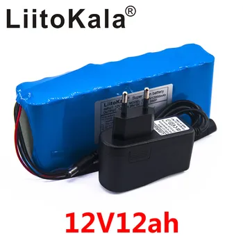 Liitokala 12v 12ah acumulator aparat de fotografiat aparat de fotografiat baterie litiu-ion încărcător recargable El, BMS bicicleta El ctrica de și încărcător 1