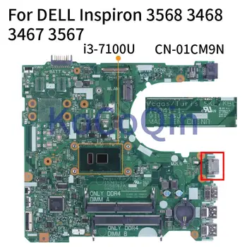 NOU Pentru DELL Inspiron 3568 3467 3468 3567 i3-7100U Notebook Placa de baza 01CM9N 15341-1 SR2ZW DDR4 Laptop Placa de baza Testat 0