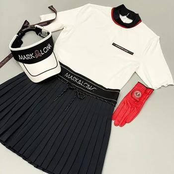 Original Golf Tricou Femei Versatil Solidă a se Potrivi Fusta Plisata Anti decolorare Elastic Golf Fusta Scurta