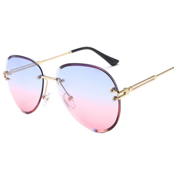 2020 noua moda doamnelor ochelari de soare UV400 ovale de metal ochelari cadru clasic de brand designer de proiectare pilot sport ochelari de soare de conducere
