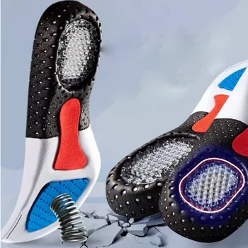 Silicon Sport Insoles Ortezare Suport Arc Pantofi Sport Pad Rulează Gel Insoles Bărbați Femei Ortezare Respirabil Funcționare Perna