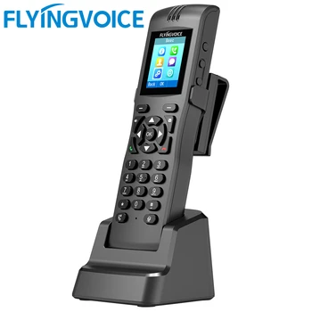 FlyingVoice fără Fir Wi-Fi IP Telefon, Afaceri Portabil Dual Band wireless-Telefon IP suporta 2 linii SIP și 4000MA baterii