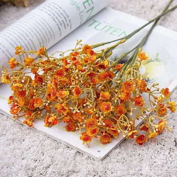 Toamna Babysbreath ramură aranjament de Flori plante artificiale Flori Artificiale DIY Decorare Nunta coroană de flori