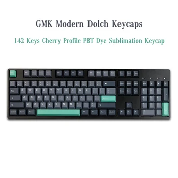 142 Cheile GMK Moderne Dolch Taste Cherry Profil PBT Sublimare Mecanice Keyboard Keycap Pentru MX Comutator 61/64/68/87