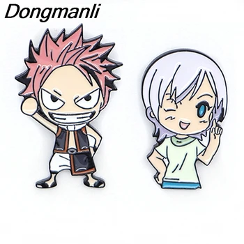 BG421 Dongmanli Anime Metal Emailat Ace si Brosa Femei Barbati Moda broșă Rucsac Saci de Desene animate Insigne Cadouri