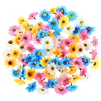 4.5 cm Flori Artificiale de Mătase de Floarea-soarelui Flori False Cap DIY Cununa Album Cutie de Cadou De Craciun Petrecere de Nunta Acasă Decor Gradina